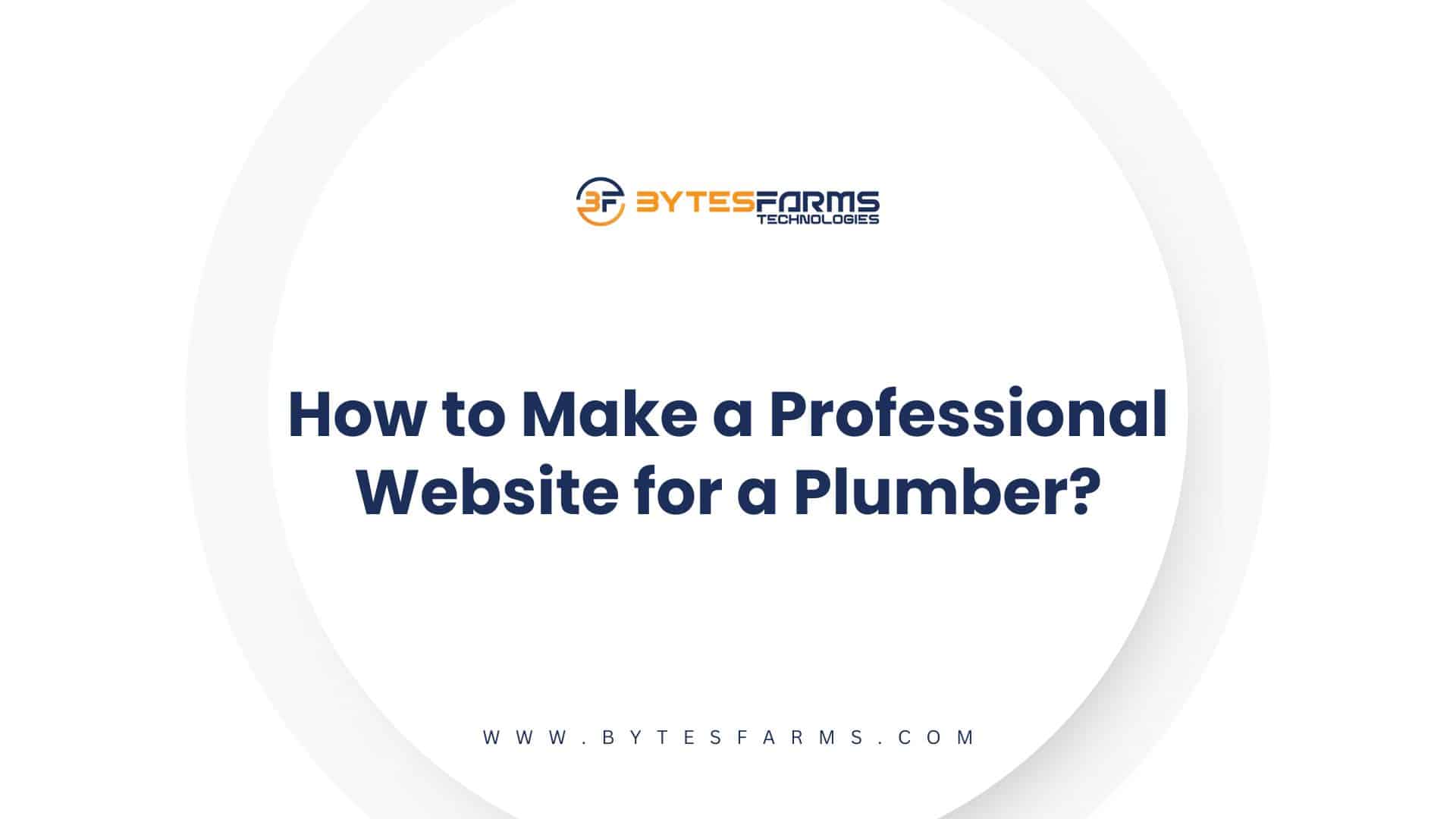 How to Make a Professional Website for a Plumber