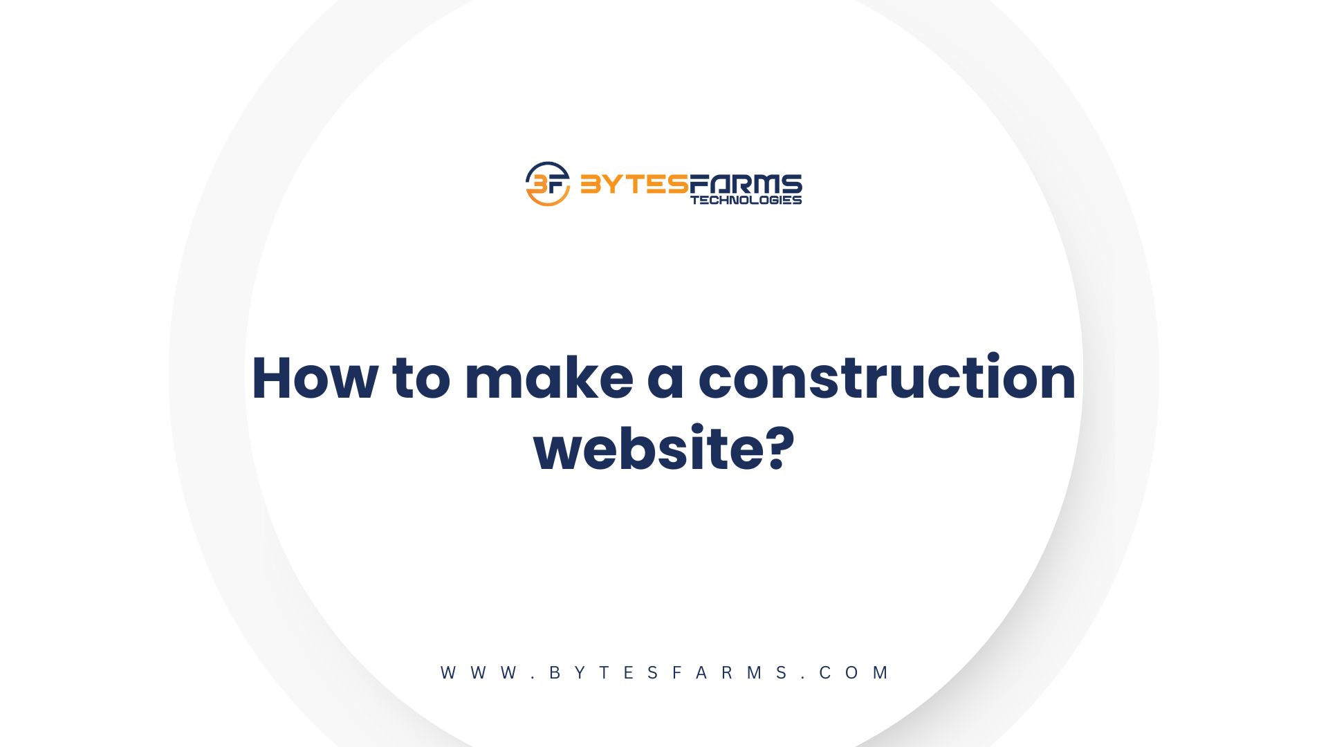 How to make a construction website?